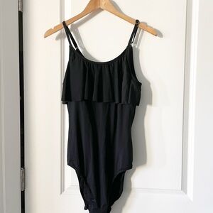Garnet Hill Signature Ruffle One Piece Swimsuit